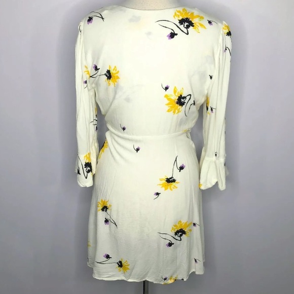 Free People Floral Wrap Dress - Picture 3 of 6